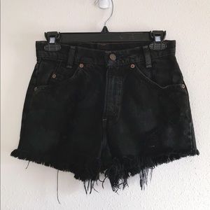 Brandy Melville black high waisted denim shorts